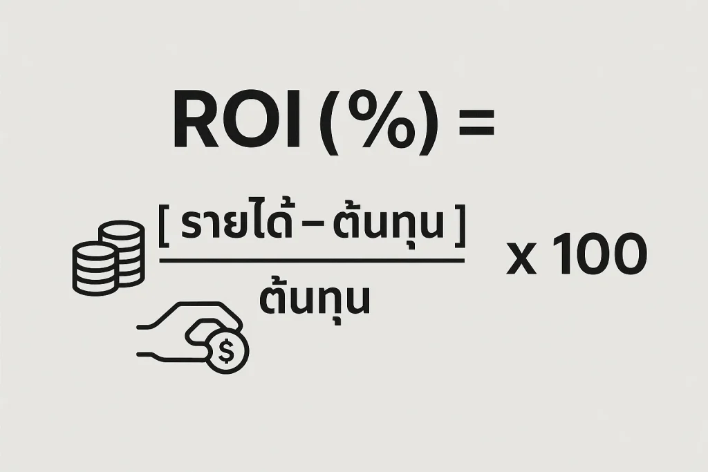 คำนวณ ROI การตลาด