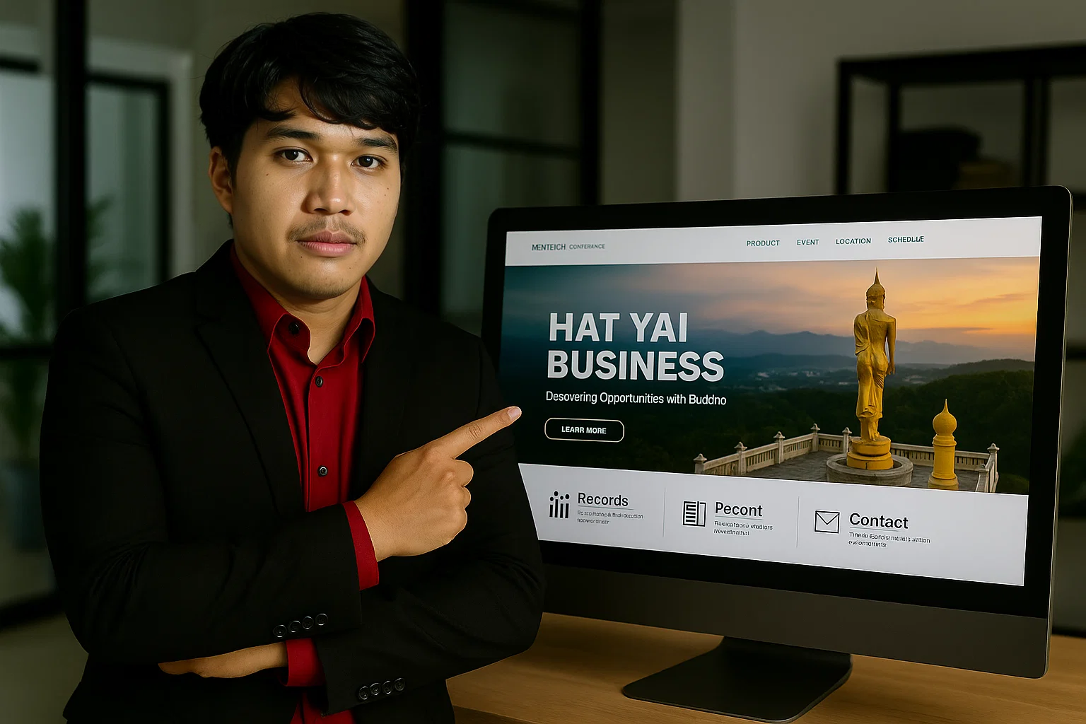 ผลงานออกแบบเว็บไซต์หาดใหญ่