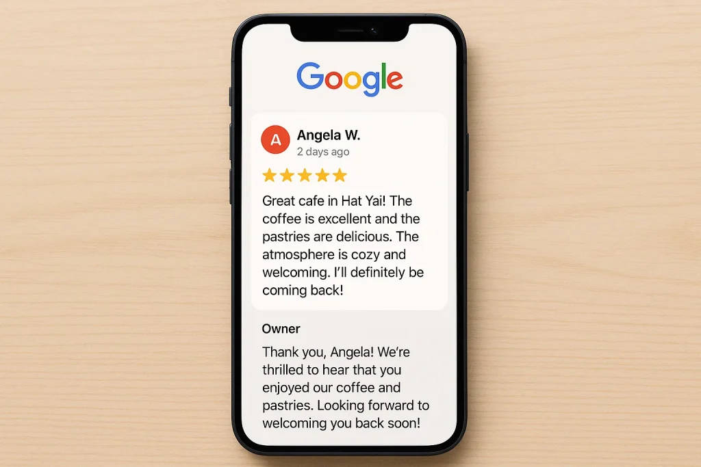วิธีตอบรีวิว Google